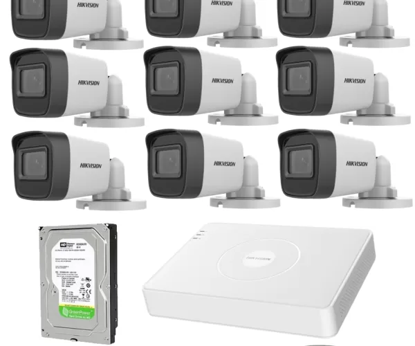 Hikvision 12 Kameralı Hazır AHD Kamera Seti