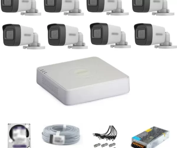Hikvision 8 Kameralı AHD(Analog) SET